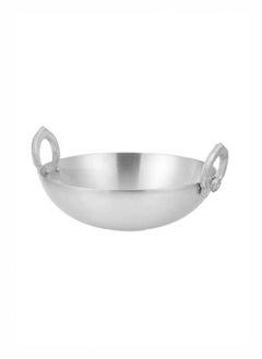 Buy Aluminium Heavy Guage Kadai With Side Handle 44cm in UAE