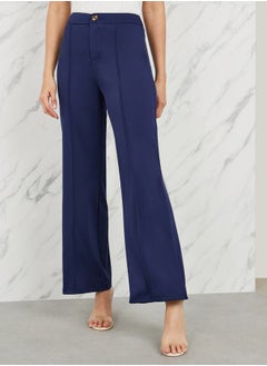 Buy Pintuck High Rise Straight Leg Pants in Saudi Arabia