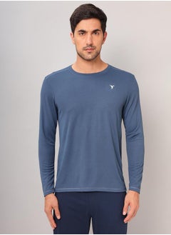 Buy Solid Round Neck Slim Fit T-Shirt in Saudi Arabia