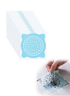 Buy 30 Pcs Disposable Bathroom Hair Filtration Anti Clogging Floor Stickers, Portable Thick Non Woven Fabric Universal Sewer Filtration Net Sticker, Kitchen Sink Bathtub Sundries Hair Catcher (Blue) in Saudi Arabia