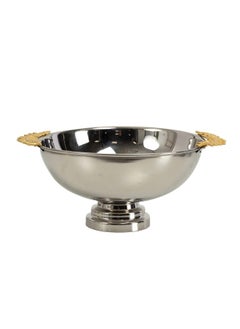 اشتري Royal Small Round Bowl, Silver & Gold - 24.5 Cm في الامارات