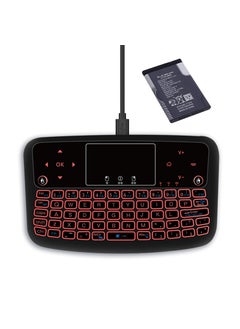 Buy Wireless Mini Air Mouse Keyboard with Touchpad and Backlight Lithium battery (with 7 color backlight 0 in Saudi Arabia