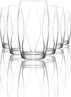 Buy LAV LENA 352 Glass / 335 cc - 11.25 Oz / 6 Pcs/Elegant design, Trusted Brand, Attractive shape of Sparkling Drink, Soft Drink, Smoothies, Juices, Cocktails/High Quality Materials in Egypt