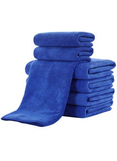 Buy Microfiber Cleaning Cloth Multicolour Pack of 6 30x60 centimeter in UAE