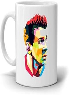 Buy FMstyles Messi Photo Printed White Ceramic Mug in Egypt