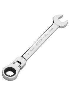 Buy Jetech 16mm Flexible Head Ratchet Combination Wrench, Industrial Grade Flex Ratcheting Spanner, Heat-Treated Cr-V Alloy Steel, 12 Point Ratchet Box Ended and Open End Spanner, Flex-Head Gear Wrench in UAE