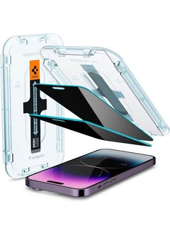 Buy Glastr Ez Fit Privacy for iPhone 14 Pro Max Screen Protector Premium Tempered Glass with Auto Align Technology - 2 Pack in UAE