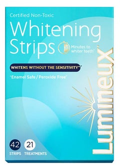 Buy Lumineux Teeth Whitening Strips 21 Treatments, 42 Strips Certified Non Toxic Sensitivity in UAE