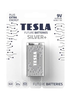 اشتري 9V Battery Silver+ Alkaline - Plus Extra Energy Blister Foil 6LR61/9V في الامارات