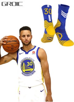 اشتري Elite Basketball Socks, Athletic Socks with 3D Ankle Protection, Football Socks & Running Socks, Compression Cushion Sport Socks Unisex في السعودية