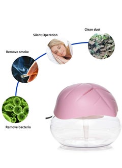 اشتري Electric Leaf Shape Portable Room Air Refresher Diffuser Purifier And Humidifier Revitalizer Pink في الامارات