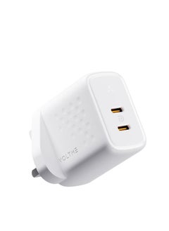 Buy VOLTME USB C Dual Port Plug, 35W GaN 3 + V-Dynamic Technology Quick Charge 4.0 3.0 PD USB Charger for the New iPhone 14 Pro Max/14 Pro/14 Plus/14/13/12/11, iPad/iPad mini, MagSafe, and More (White) in UAE