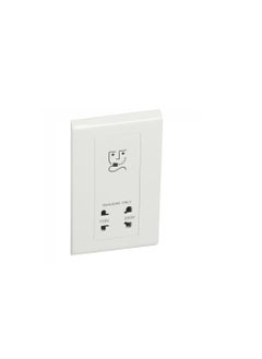 اشتري Legrand Vertical Shaver Socket 240/115V Belanko White في الامارات