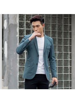 Buy 2024 Spring and Autumn Middle Teenager Mens New Loose Suit Jacket Trendy Business Casual Mens Single Western JacketBlue Blue in Saudi Arabia