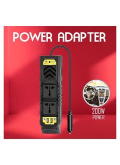 Buy NEEHOON NH82604 Car Inverter 200W Power Inverter 12V To 220V-240V Power Out 2 USB Port 50 60Hz in Saudi Arabia