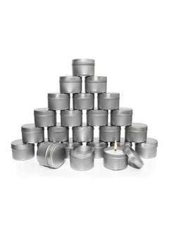 Buy Candle Tins, 5 Piece, Metal Candle Containers for Making Candles, Arts  Crafts, Dry Storage, Party Favors and More   Round Tin with Slip On Lids 70gPiece, 118ML, Silver in Saudi Arabia