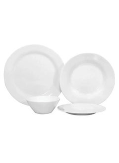 Buy 16-Piece Opal Dinnerware Set White (Made in Brazil) in Saudi Arabia