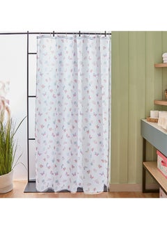 اشتري Flutterby Gemini Polyester Shower Curtain 180 x 180 cm في الامارات