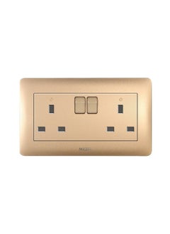 Buy Danube Home - Milano 13A Twin Socket With Switch & Led Indicator in UAE