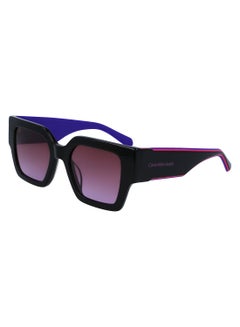 Buy Full Rim Acetate Square Sunglasses Ckj22638S 5121 001 Black in Saudi Arabia