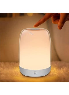 Buy Nursery Night Light for Babies, Baby Night Light with Dimmable Warm Light, 5 Color Changing Light, Usb Rechargeable Bedside Night Light Lamp, Led Touch Control Light for Baby Bedroom in Saudi Arabia