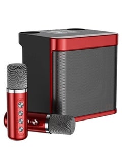 Buy Portable Bluetooth Karaoke Speaker with 2 Wireless Microphones YS203 in UAE