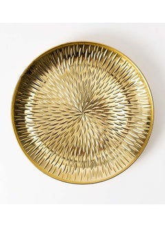 Buy Petal Charger Plate, Gold - 28 cm in UAE