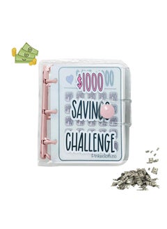 اشتري 1000 Savings Challenge Binder, Money Saving Binder, Reusable Budget, Savings Challenges Book with Envelopes, Envelope Savings Challenge, Mini Budget Binder with Cash Envelopes, Great Gift(1 Pack) في الامارات