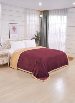 Buy Warm blanket 220X240 cm in an attractive color that provides you with extra warmth during cold winter nights in Saudi Arabia