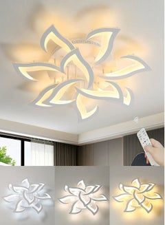Buy Dimmable LED Ceiling Light, 70W/3000k-6000k Φ82cm with Remote Control/10 Lights in UAE