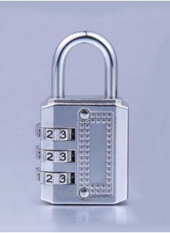 Buy Multi-purpose zinc alloy 3-digit password padlock (applicable to personal drawer and trunk password lock) in Saudi Arabia