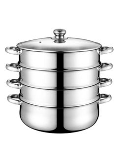 Buy 4Layer stainless steel Steamer Pot 30 Cm in Saudi Arabia