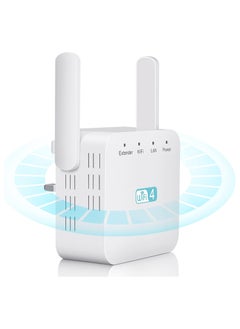 اشتري WiFi Extender Booster, WiFi Booster, WiFi Extender, 300Mbps 2.4GHz Range Extender, Wireless Internet Booster, with WAN/LAN Port, 2 Antennas, Easy Setup, UK Plug, A(WHX)2, for Home, Office في الامارات