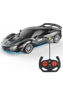 Buy 1:18 High Speed Black Ferrari Remote Control Car With Cool Car Lights Battery Version 22 x 10 x 7 cm in Saudi Arabia