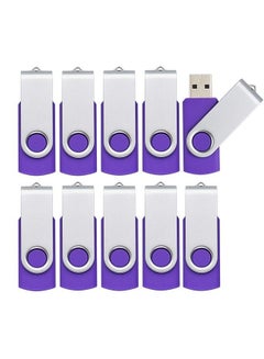 اشتري 10Pcs 1Gb Usb 2.0 Flash Drives Pen Drive Memory Stick Thumb Drive Usb Drives Purple في الامارات