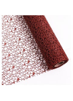 Buy 1 Roll Gift and Bouquet Wrapping Paper Jacquard Wild Goose Mesh 50x450 cm in UAE