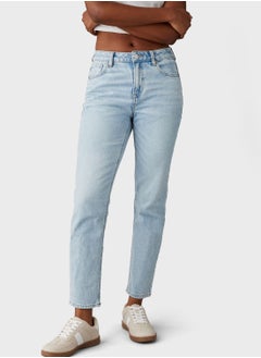 Buy High Waist Mom Jeans in Saudi Arabia