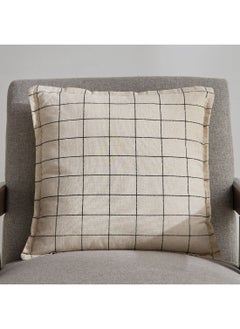 Buy Noir Check Filled Cushion 45 x 45 cm in UAE