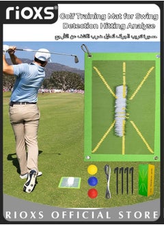 Buy Golf Training Mat for Swing Detection Hitting Analyse Swing Paths and Striking Positions Golf Practice Mat Golf Training Aids for Indoor and Outdoor in UAE