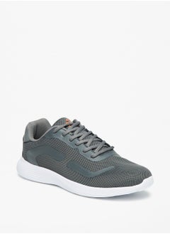 اشتري Textured Trainers with Lace-Up Closure في الامارات