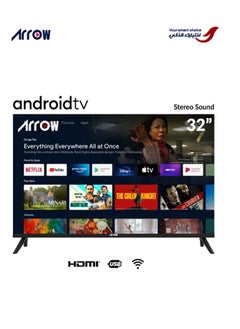 Buy 32 Inch HD Ready Smart Android LED TV- Frame Less Design, Mirror Cast And E-Share, HDMI\USB\ Wi-Fi Input, Netflix, YouTube | RO-32LPS in Saudi Arabia