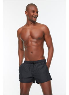 Buy Men's Black Extra Short Basic Swimsuit Sea Shorts in Egypt