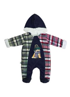 Buy Baby jumpsuit, new year design, with fur on the inside and a hood in Egypt