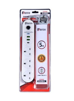 Buy Electrical connection with several strong and durable outlets, 5 meters long in Saudi Arabia