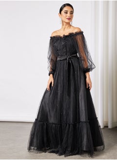 Buy Off-Shoulder Maxi Dress in UAE