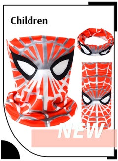 Buy Spider-Man summer parent-child magic bandana neck scarf hundred change sunscreen face mask mask square scarf sweat absorbent breathable, children's models in UAE