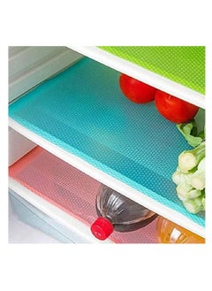 Buy 6 Pcs Refrigerator Mats,EVA Refrigerator Liners Washable Can Be Cut Refrigerator Pads Fridge Mats Drawer Table Placemats,Shelves Drawer Table Mats,Size 17.6"x11.3",Red/2 Green/2 Blue/2 in Saudi Arabia