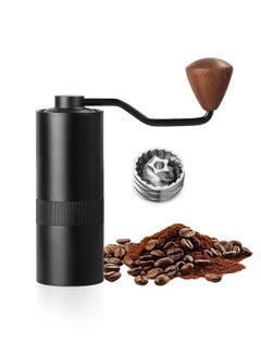 Buy Portable Manual Coffee Grinder with Internal Adjustable Setting Suitable for V60 Coffee to French Press, 420 Stainless Steel CNC Conical Burr, Double Bearing Positioning, Capacity 15g in Saudi Arabia