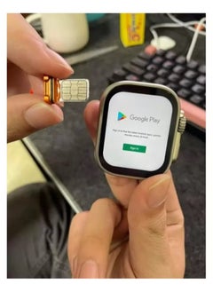 اشتري ساعة S8 ULTRA الذكية الاحدث الاصدار الثامن بشاشة كاملة وبخاصية الشحن اللاسلكي مع بطاقة SIM مدمجة 4G للاتصال بالانترنت والمكالمات الهاتفية تدعم العديد من تطبيقات الموبايل ومتوافقة مع نظام اندرويد و IOS في السعودية