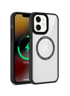 Buy MagMight iPhone 11 Slim MagSafe Case With Wireless Charging Shockproof Anti-Fingerprint Scratch-Proof And Black Edges in Saudi Arabia